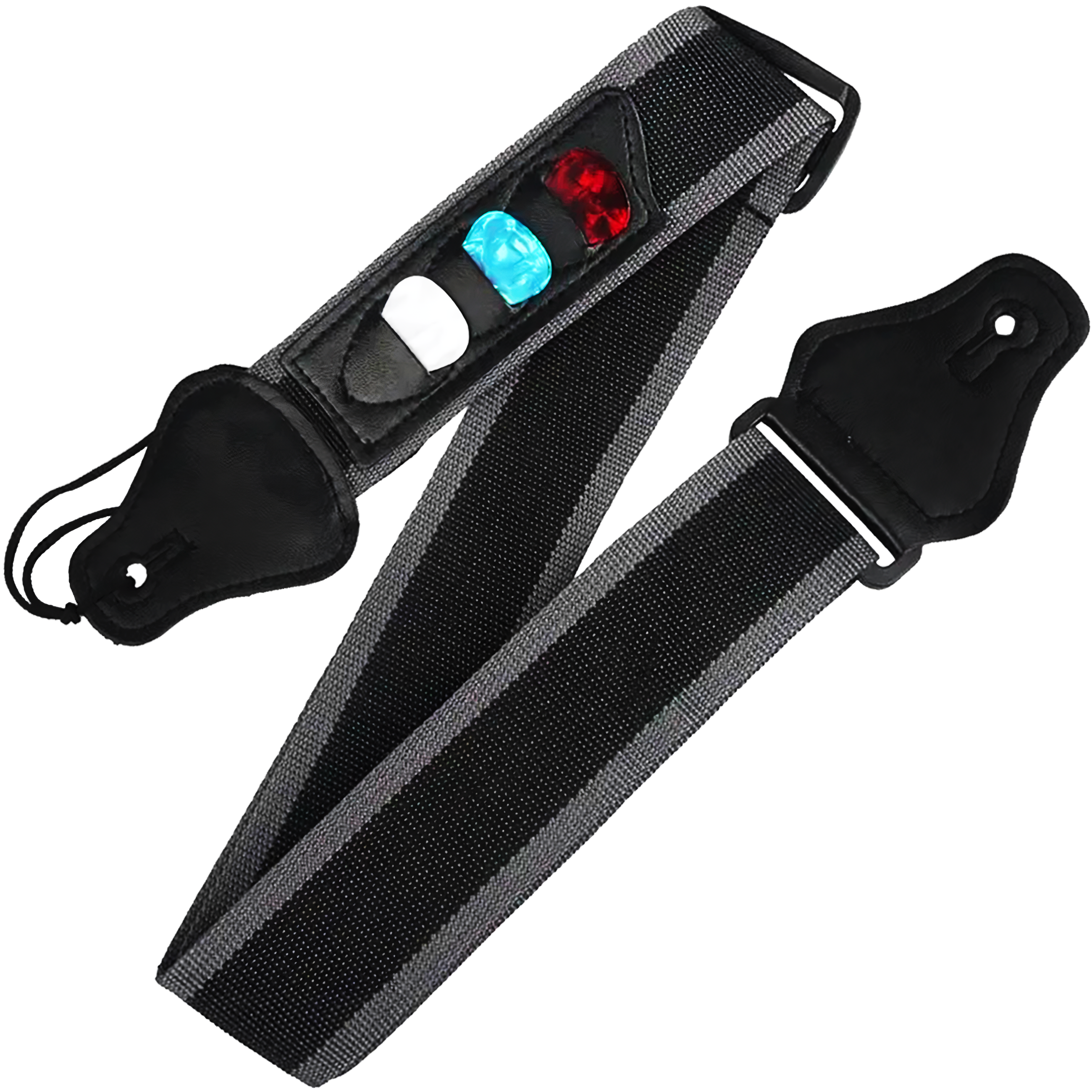 Correa Tali P/ Guitarra Con Porta Puas Estilo Music ajustable para guitarra acústica, eléctrica, bajo y ukelele con diseño colorido