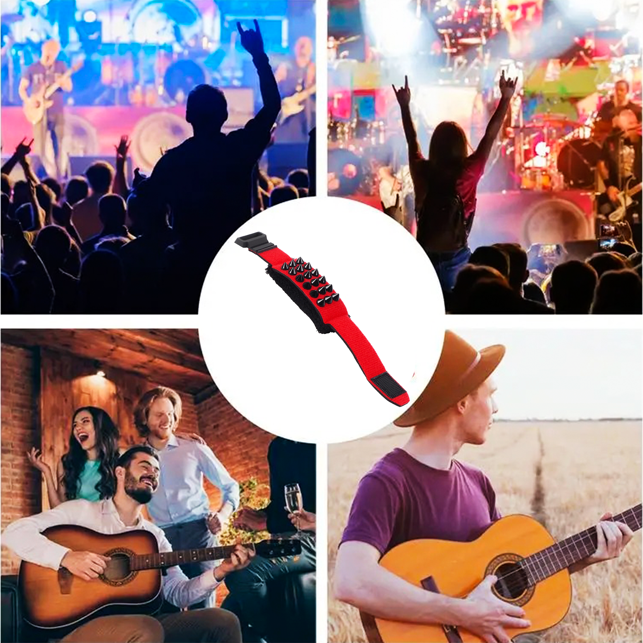 Fretwrap Muteador De Guitarra De 20 cm ajustable para guitarra, bajo y instrumentos de cuerdas con reducción de ruidos y armónicos