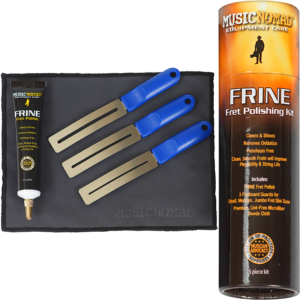 Kit Limpiador de Trastes Guitarra Frine Music Nomad MN124 con fórmula sin petróleo para limpiar y pulir trastes de metal.