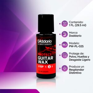 Limpiador Instrumentos PW-PL-02S Daddario Planet Waves crema protectora y selladora para guitarra.