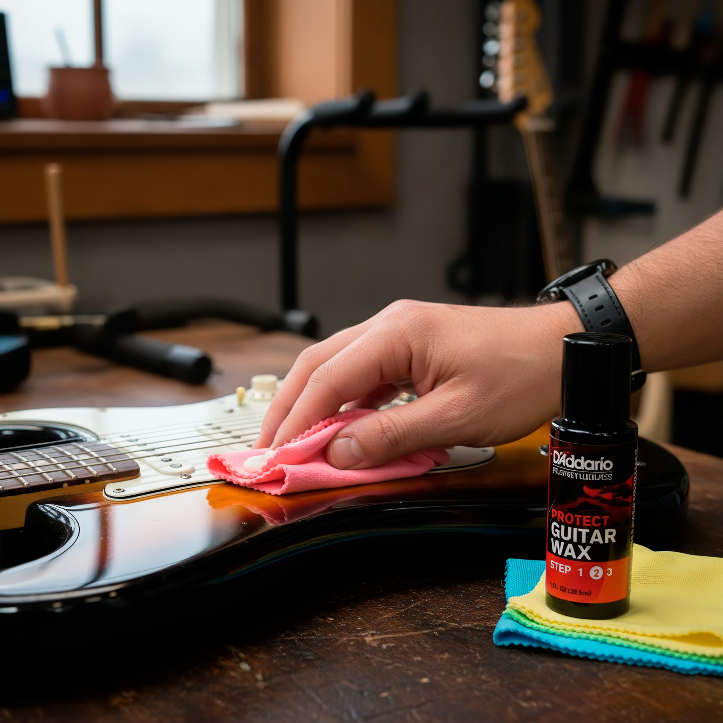 Limpiador Instrumentos PW-PL-02S Daddario Planet Waves crema protectora y selladora para guitarra.