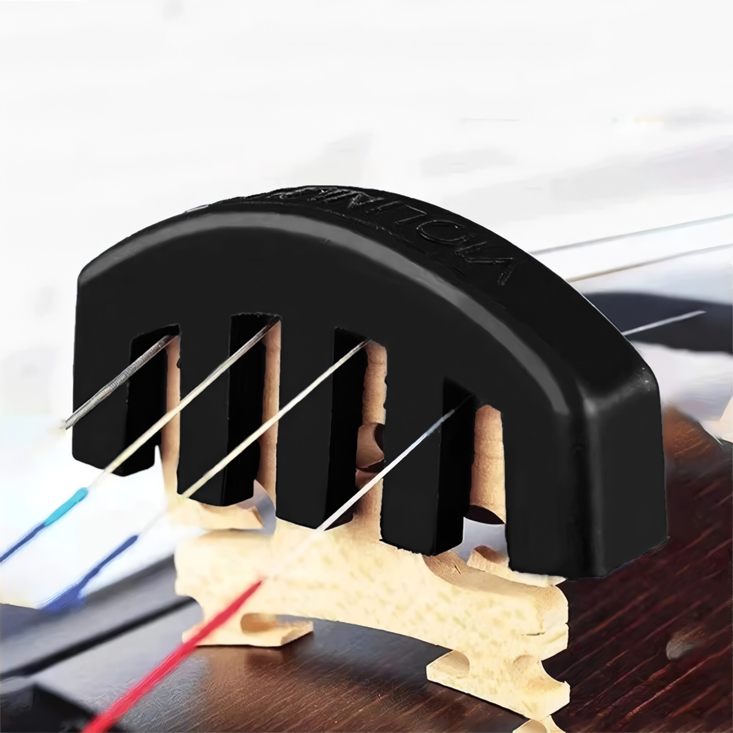 Muteador Violin Fretwrap silenciador para violín 4/4 y 3/4, material suave sin dañar cuerdas