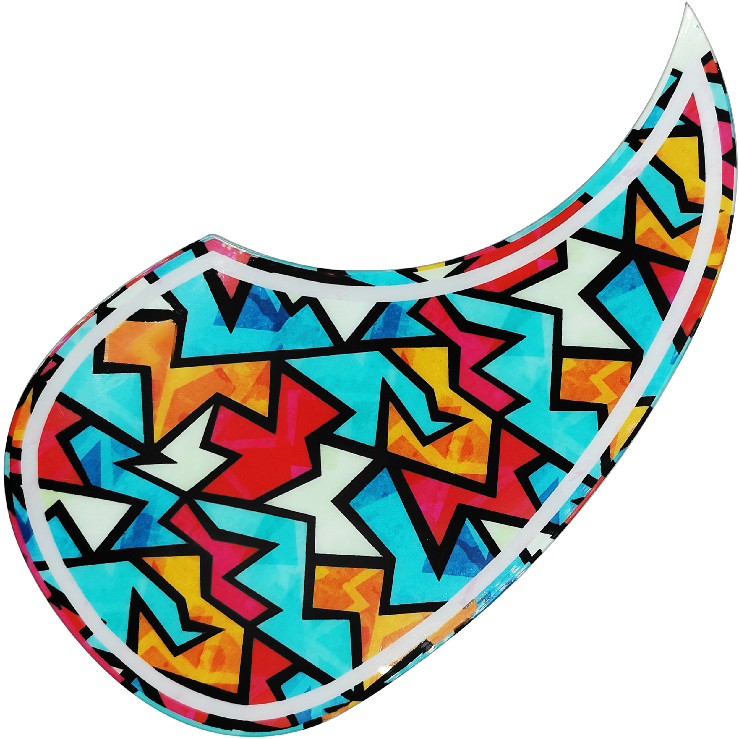 Protector de Guitarra Golpeador Pickguard EM autoadhesivo para guitarra acústica y clásica contra rayaduras y desgaste.