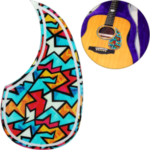 Protector de Guitarra Golpeador Pickguard EM autoadhesivo para guitarra acústica y clásica contra rayaduras y desgaste.