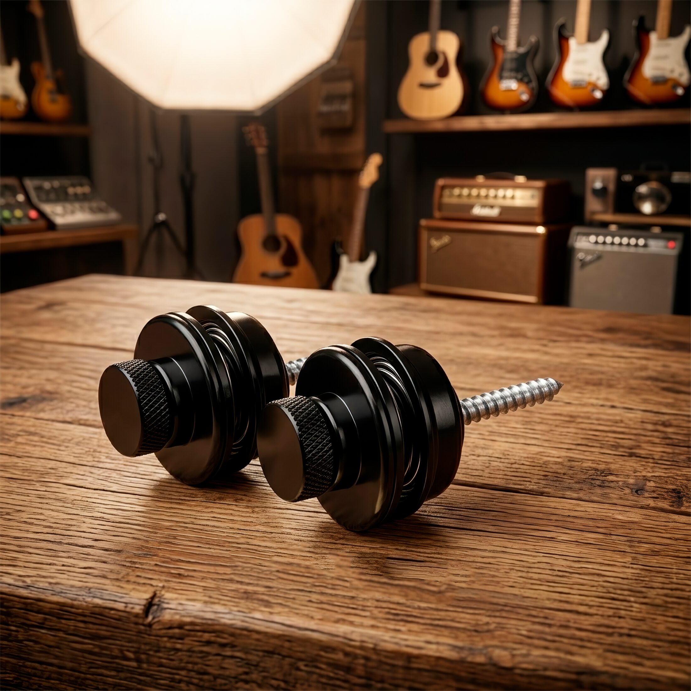 Straplocks Guitarra Seguros Tahali Correa desmontables de metal para guitarra acústica y eléctrica con tornillos de montaje