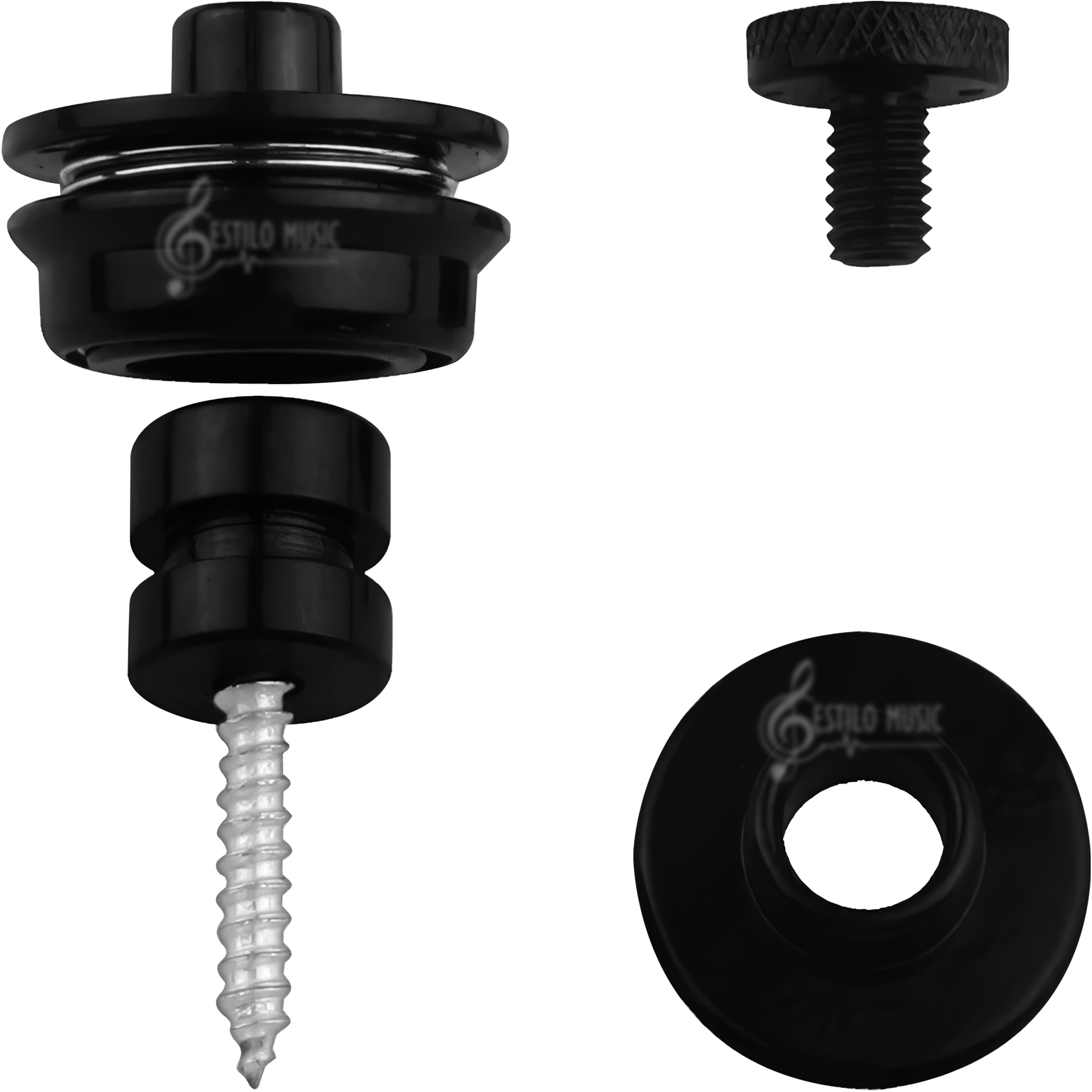 Straplocks Guitarra Seguros Tahali Correa desmontables de metal para guitarra acústica y eléctrica con tornillos de montaje