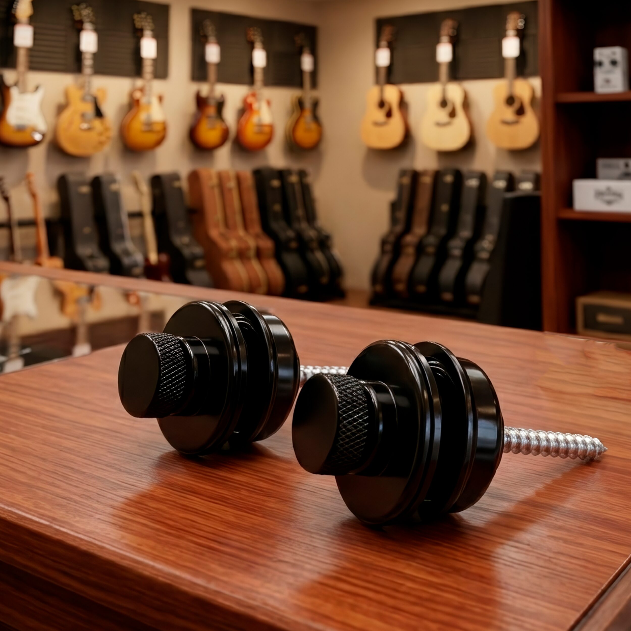 Straplocks Guitarra Seguros Tahali Correa desmontables de metal para guitarra acústica y eléctrica con tornillos de montaje