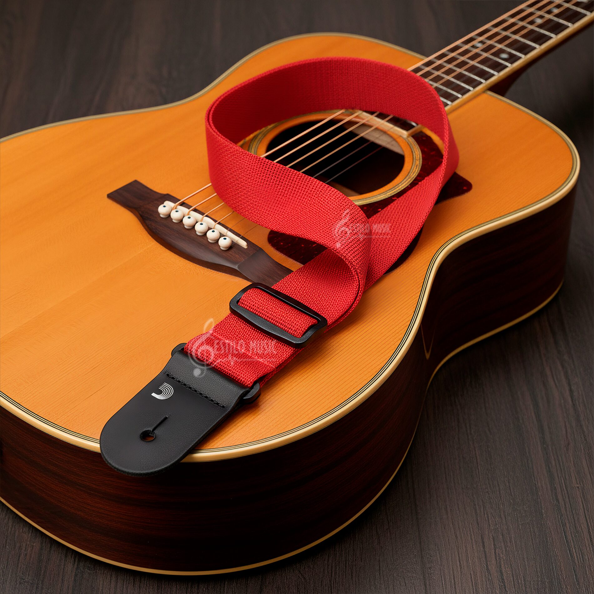 Tali Correa de Guitarra Planet Waves polipropileno negro ajustable resistente y duradero marca daddario rojo, bajo guitarra electrica bajoloche - PWS101