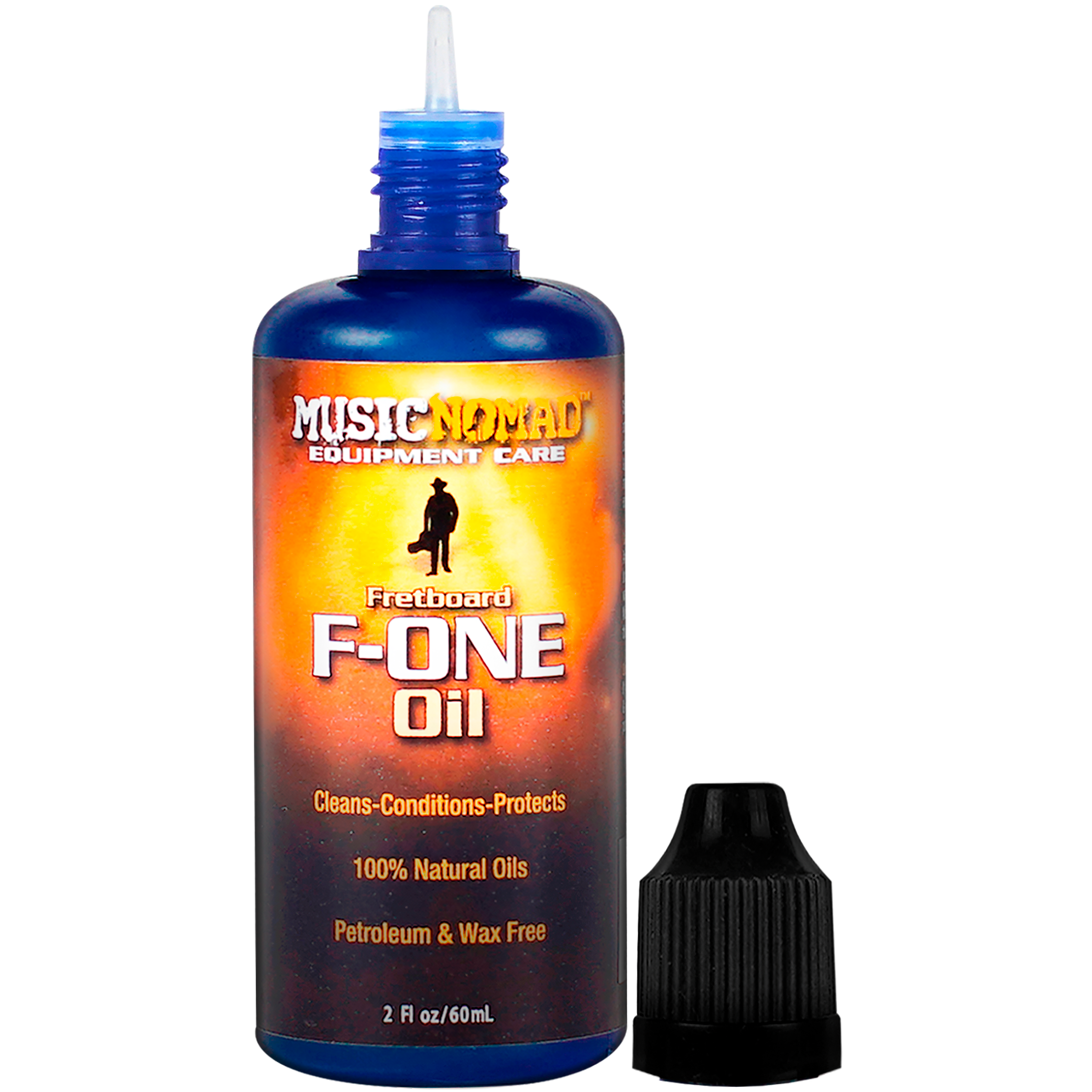 Music Nomad Aceite Limpiador P/ Diapasón F-One MN105 60 ml con aceites naturales para limpiar, acondicionar y proteger el diapasón de guitarras, bajos, ukuleles y otros instrumentos de cuerda. Incluye paño de microfibra para una aplicación limpia y rápida.