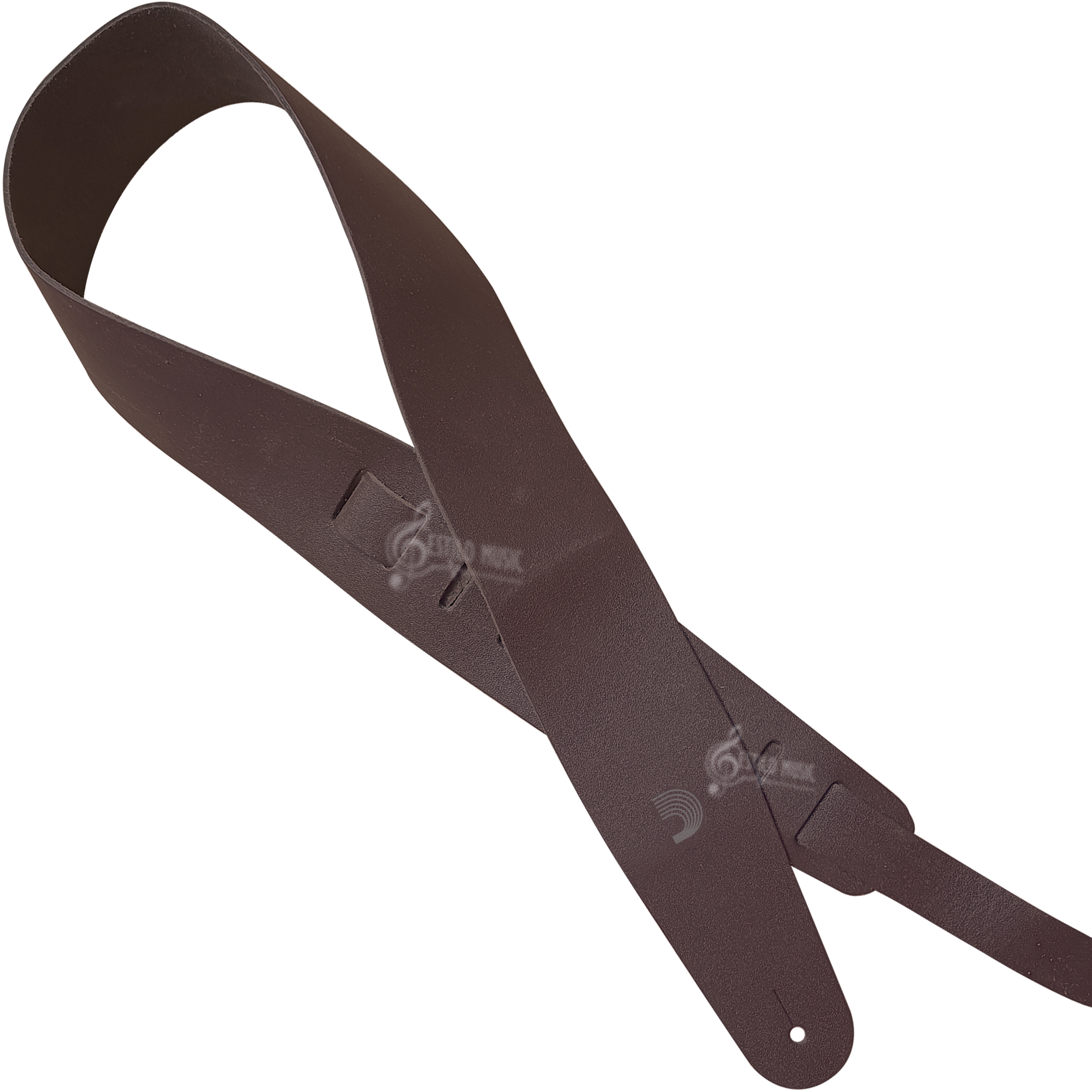 Correa De Piel P/ Guitarra Daddario Cuero 25BL01 color café, ajustable y fabricada en piel auténtica
