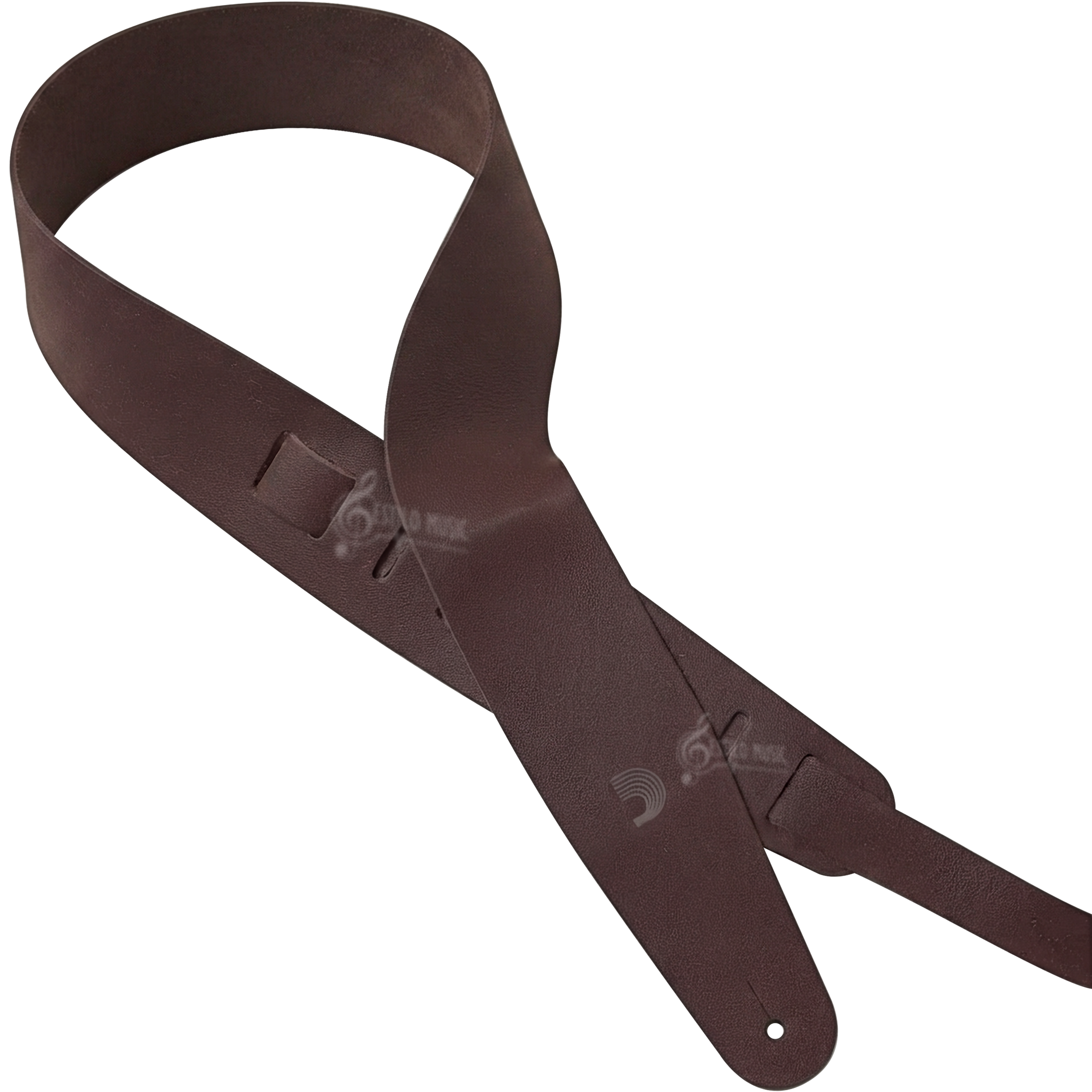 Correa De Piel P/ Guitarra Daddario Cuero 25BL01 color café, ajustable y fabricada en piel auténtica