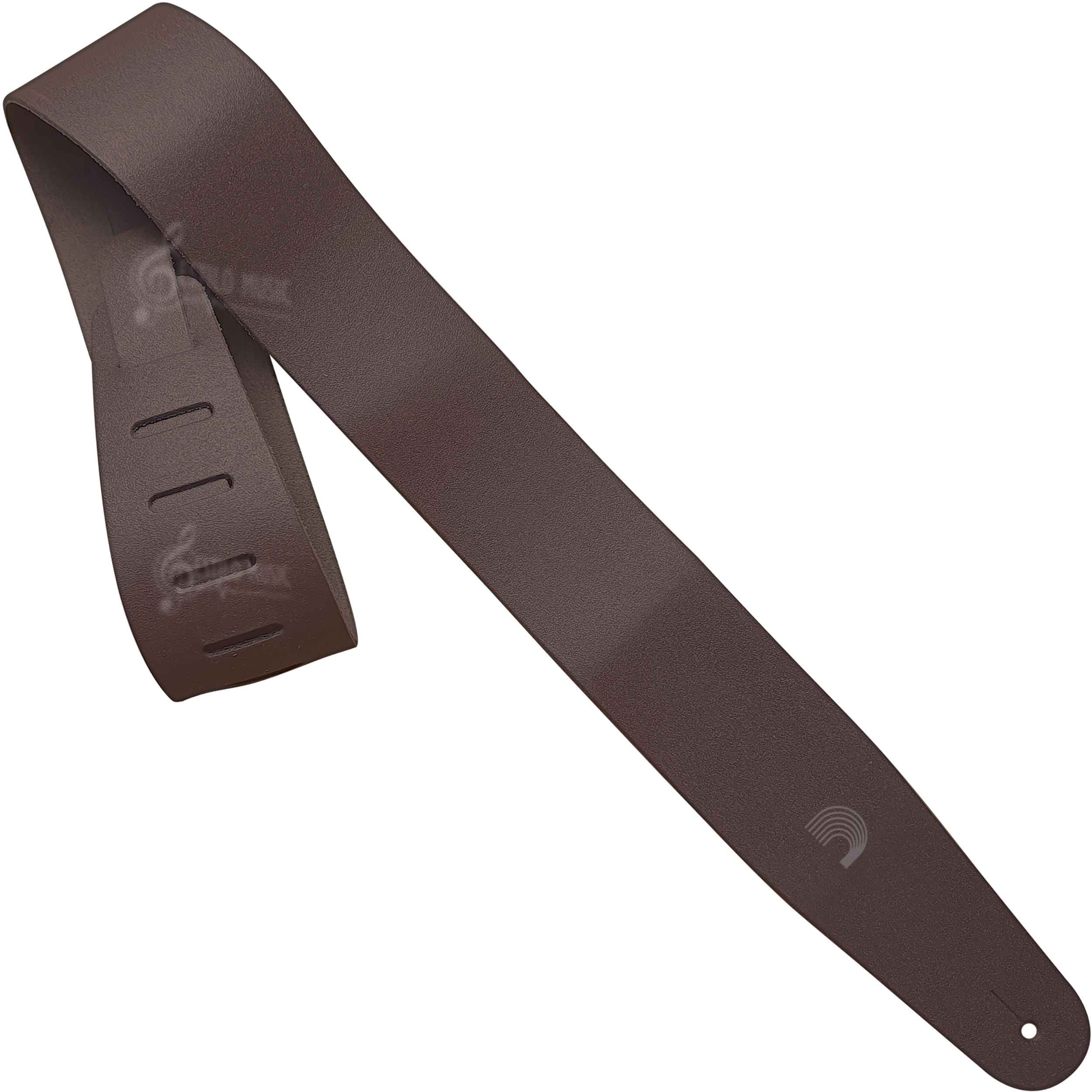 Correa De Piel P/ Guitarra Daddario Cuero 25BL01 color café, ajustable y fabricada en piel auténtica