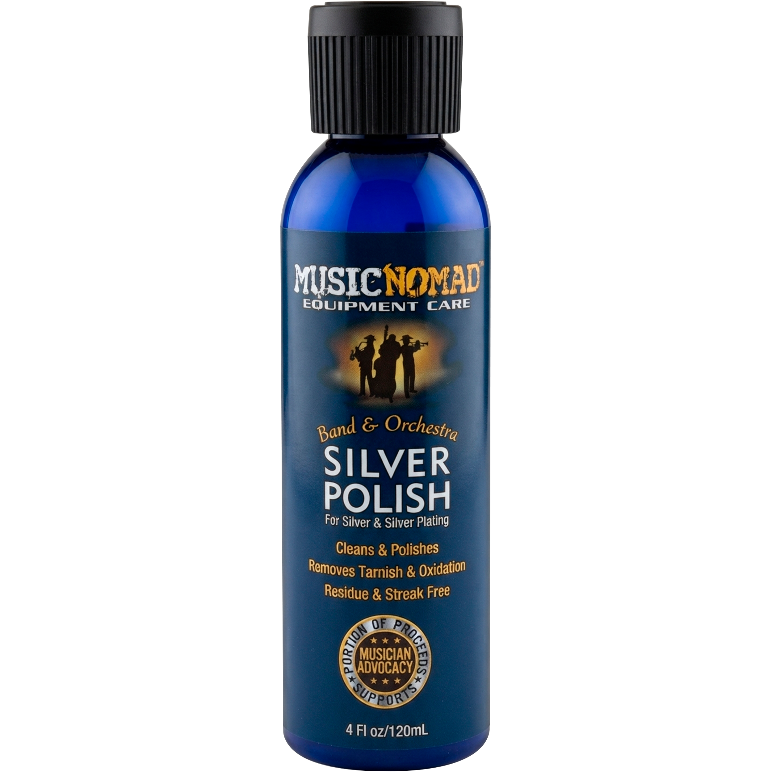 Limpiador De Alientos Plata Y Niquel Music Nomad MN701 pulidor de 120 ml para instrumentos de viento