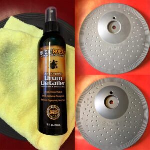 Limpiador De Batería Music Nomad Drum Detailer MN110 de 240 ml para vasos, hardware y pads electrónicos