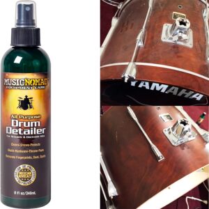 Limpiador De Batería Music Nomad Drum Detailer MN110 de 240 ml para vasos, hardware y pads electrónicos
