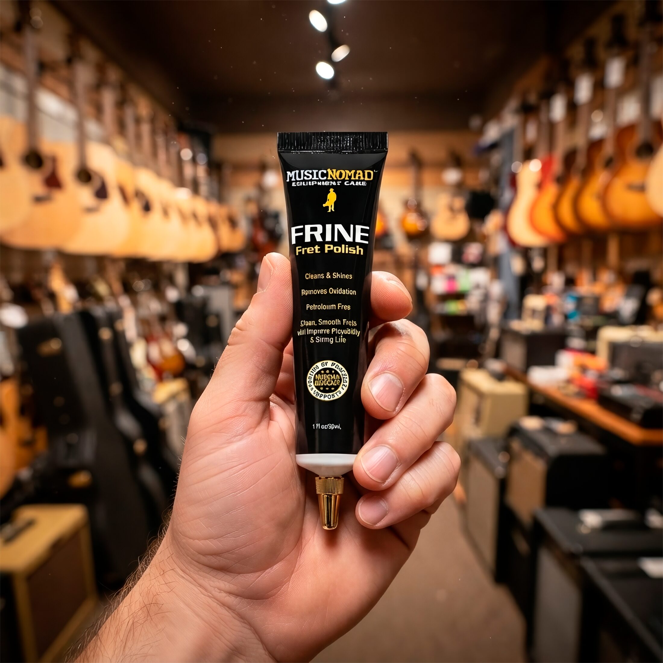 Limpiador de Trastes Guitarra MN104 Music Nomad Fret Polish de 30 ml para limpiar y abrillantar trastes