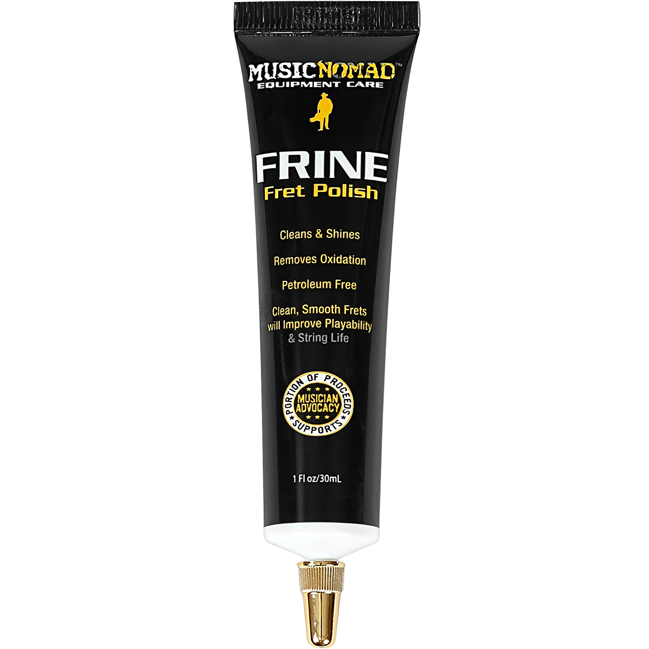 Limpiador de Trastes Guitarra MN104 Music Nomad Fret Polish de 30 ml para limpiar y abrillantar trastes