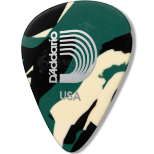 Paq. De 10 Plumillas Daddario 0.70 Mm 1CCF2-10 1CCF4-10, púas Planet Waves de celuloide con diseño camuflaje